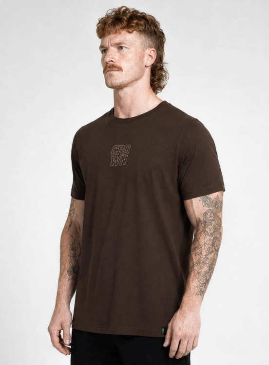 Produto Camiseta Crown Training Static Bold Marrom
