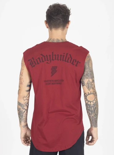 Regata Crown Japonesa Bodybuilding Bordô Produto Regata Crown Japonesa Bodybuilding Bordô