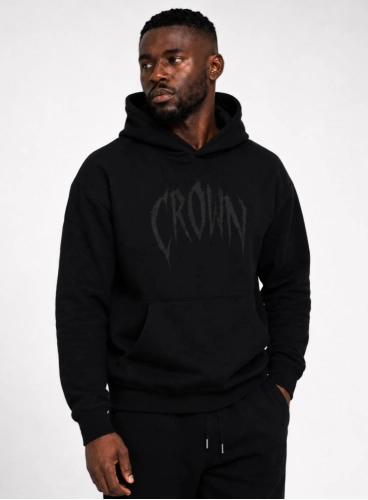 Moletom Crown Capuz Beast Preto