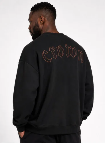 Produto Blusa de Moletom Oversized Crown Training Fire