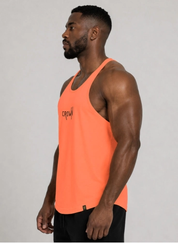 Regata Cavada Crown Basica Laranja Neon