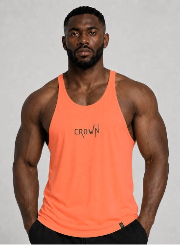 Regata Cavada Crown Basica Laranja Neon