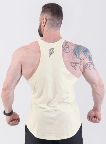 Produto Regata Cavada Off White Crown Training