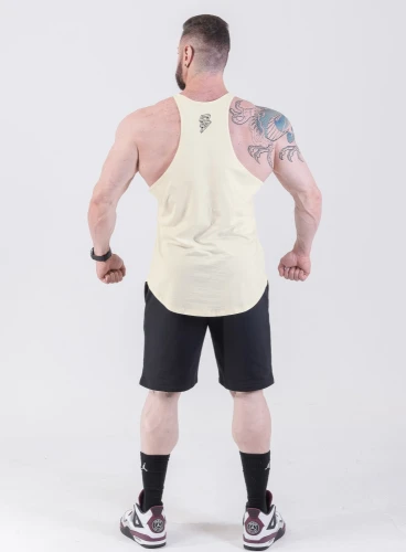 Produto Regata Cavada Off White Crown Training