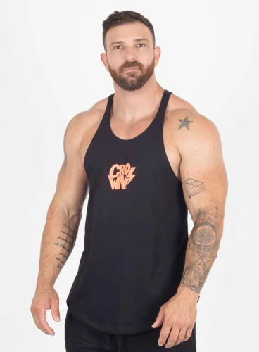 Produto Regata Cavada Crown Shock Preta