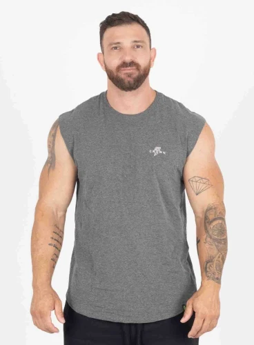 Regata Crown Japonesa Blaze Reps Mescla Black Regata Crown Japonesa Blaze Reps Mescla Black