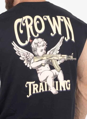 Regata Japonesa Preta Bullet Wings Crown Training Produto Regata Japonesa Preta Bullet Wings Crown Training