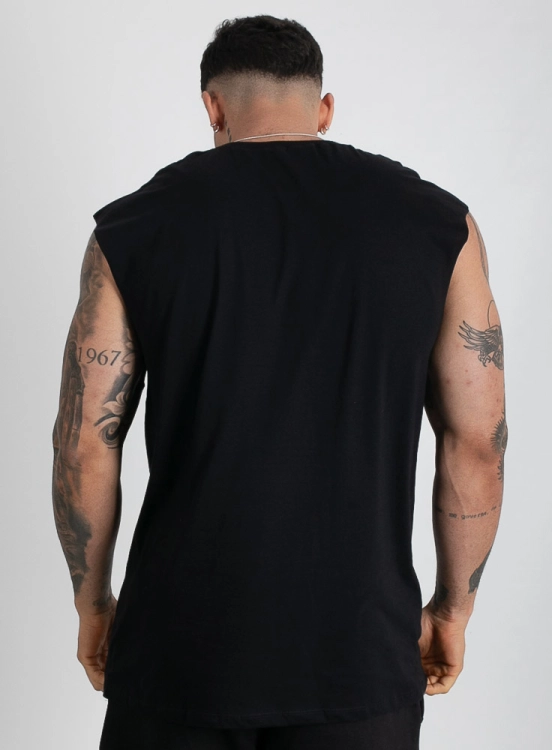 Regata Crown Japonesa Reta Beast Preta Produto Regata Crown Japonesa Reta Beast Preta
