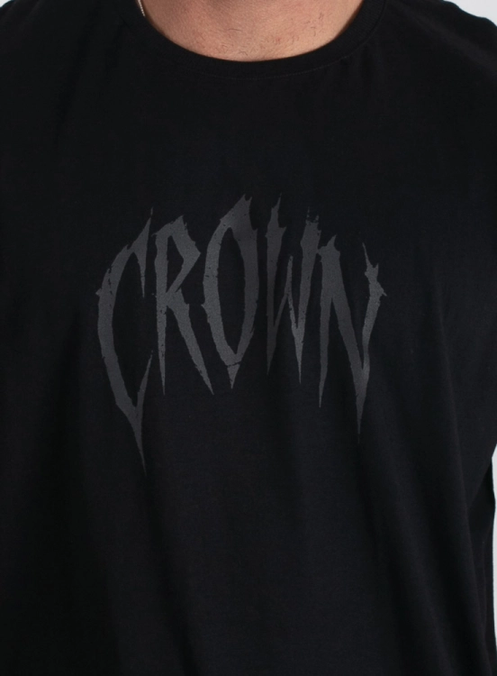 Regata Crown Japonesa Reta Beast Preta Produto Regata Crown Japonesa Reta Beast Preta