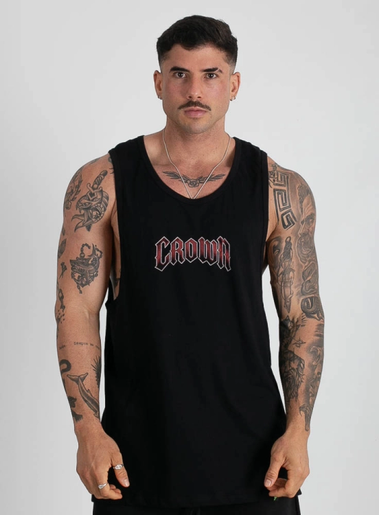 Regata Crown Regatão Onça Preta Produto Regata Crown Regatão Onça Preta