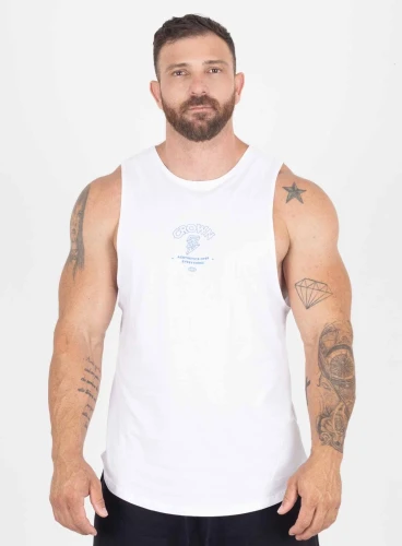 Regata Crown Tank Aesthetic Power Branca