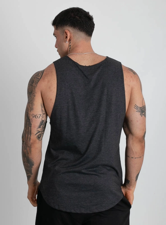 Regata Crown Tank Ink Mescla Black Produto Regata Crown Tank Ink Mescla Black