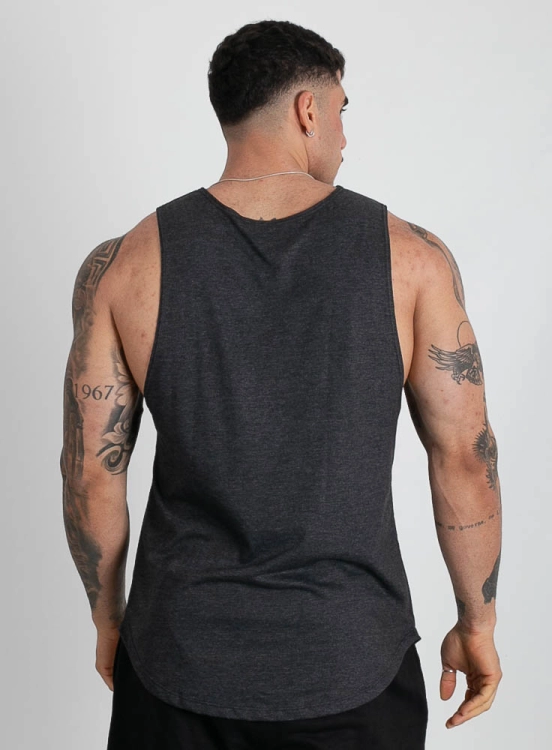 Regata Crown Tank Ink Mescla Black Produto Regata Crown Tank Ink Mescla Black