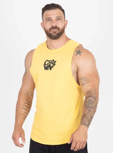 Regata Crown Tank Shock Amarela Regata Crown Tank Shock Amarela