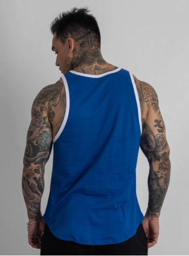 Regata Crown Tradicional Bordada Origin Azul Produto Regata Crown Tradicional Bordada Origin Azul