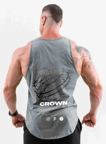 Regata Masculina Cinza Orbital Mescla Crown Training