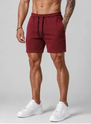 Bermuda Crown Moletom Curta Raio Bordada Bordô Produto Bermuda Crown Moletom Curta Raio Bordada Bordô
